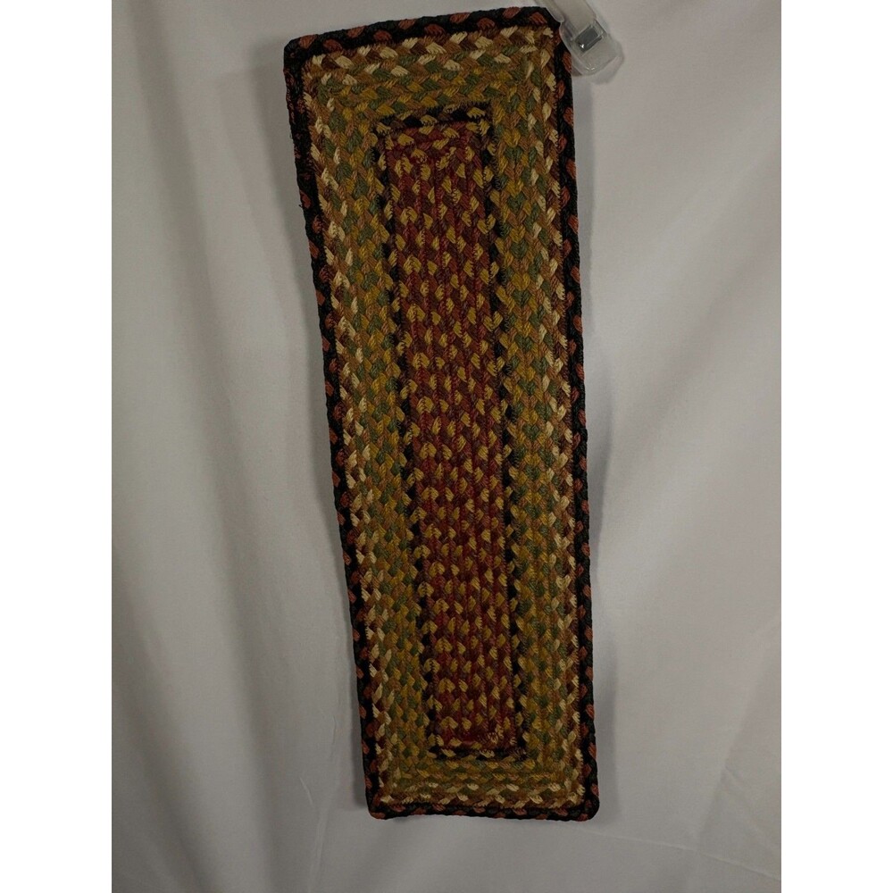 Unbranded Braided Jute Stair Tread or Table Runner - 27in X 8.5in